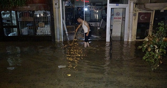 Ev ve iş yerlerini su bastı