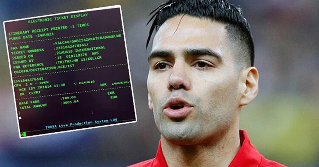 Falcao bilet görseline yalanlama