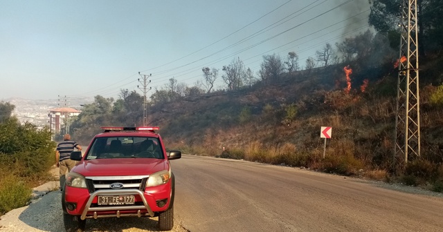 Hatay’da korkutan yangın