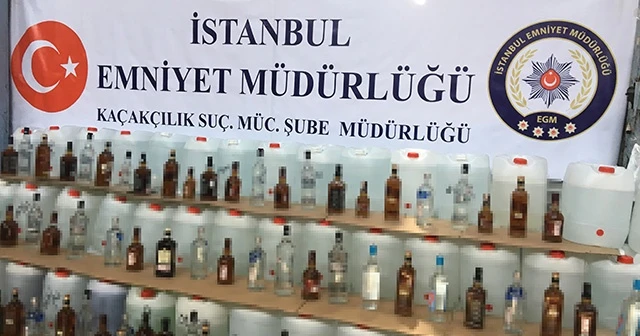 İstanbul’da sahte içki operasyonu