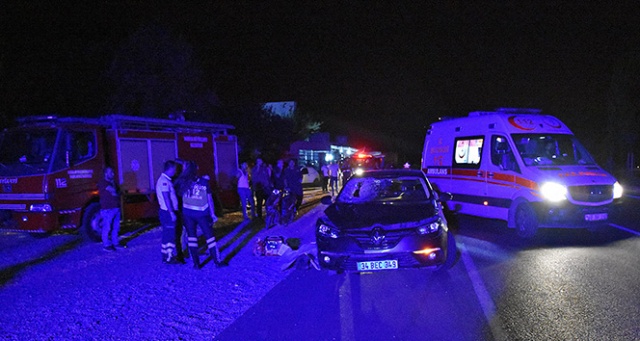 Manisa&#039;da otomobilin çarptığı yaya öldü