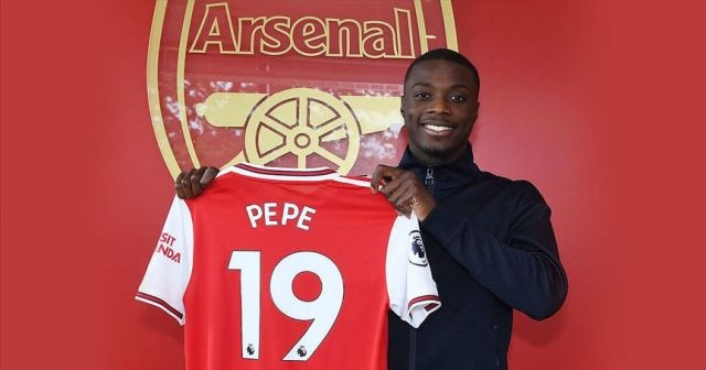 Nicolas Pepe rekor bedelle Arsenal&#039;de