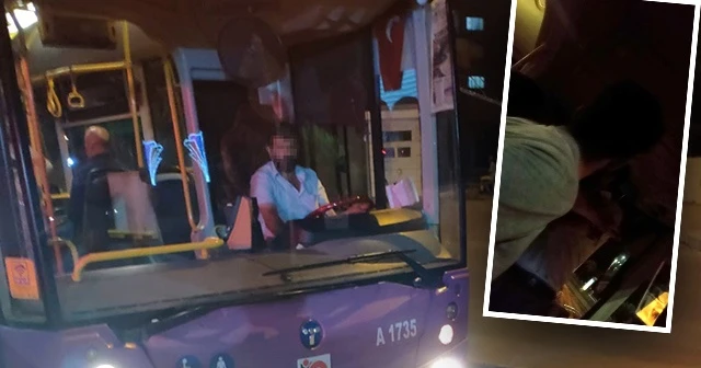 Otobüs şoförü tartıştığı yolcunun üzerine yürüdü