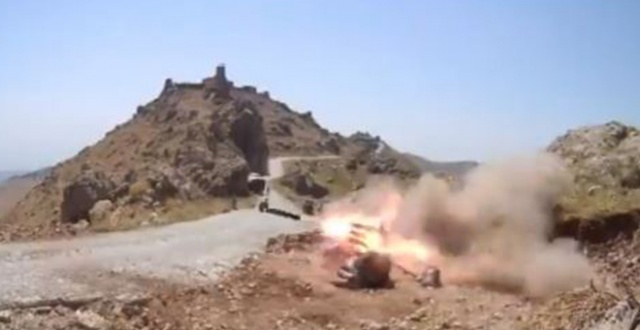 PKK’ya ait hedefler ateş destek vasıtaları ile vuruluyor