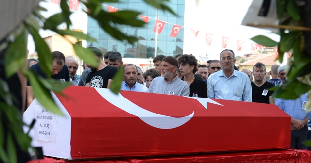 Şehit polis memuru son yolculuğuna uğurlandı