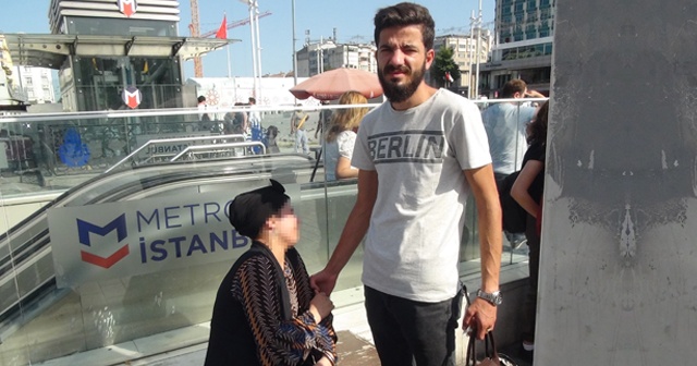 Taksim&#039;da turistlerden para çalan kadına suç üstü