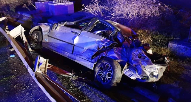 Tekirdağ'da korkunç kaza, 1 ölü 2 de yaralı var