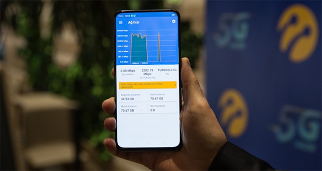 Turkcell’in 5G’si cep telefonu ile buluştu