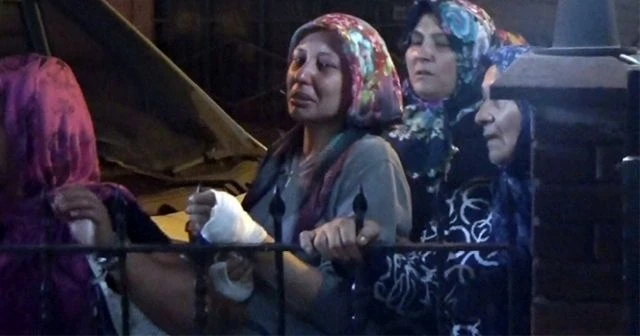 Yanarak can veren oğluna ve kardeşine son bakış