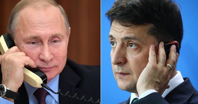 Zelenskiy, Putin ile Ukrayna&#039;nın doğusundaki krizi görüştü