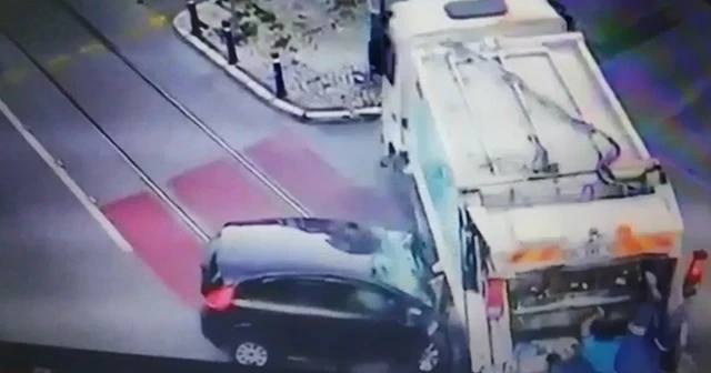 2 kişinin öldüğü feci kaza kamerada