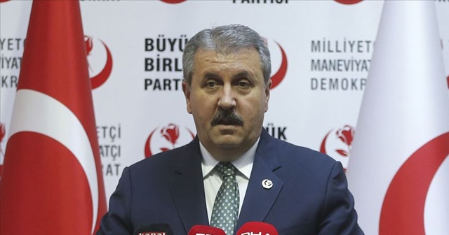 BBP Genel Başkanı Destici: Erdoğan&#039;ın İsrail ile ilgili konuşması, tarihe bir nottur