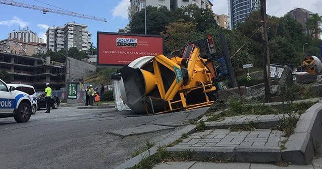 Beton mikseri dehşeti kamerada