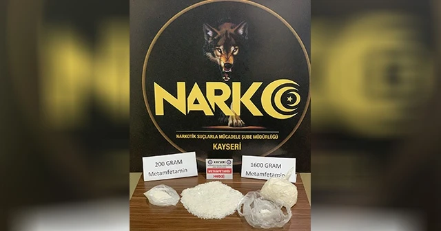 Boş arazide 1 kilo 800 gram metamfetamin bulundu