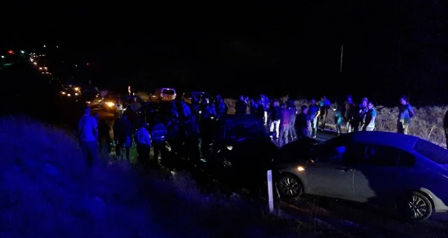Çorum'da iki araç çarpıştı, 8 kişi yaralandı