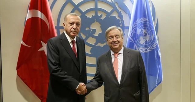 Cumhurbaşkanı Erdoğan, BM Genel Sekreteri Guterres’le görüştü