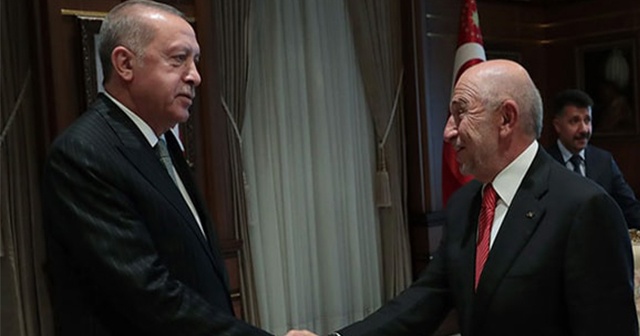 Cumhurbaşkanı Erdoğan, TFF Başkanı Özdemir&#039;i kabul etti