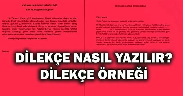 Dilekçe nasıl yazılır ve Dilekçe örnekleri, Dilekçe yazma teknikleri nelerdir? Dilekçe örnekleri nelerdir?