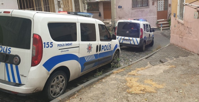 Domuz bağıyla bağlanan kadını polis kurtardı