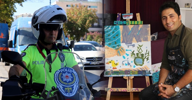 Gündüz polis, gece ressam