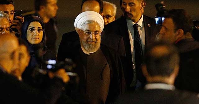 İran Cumhurbaşkanı Ruhani, Üçlü Zirve için Ankara&#039;da