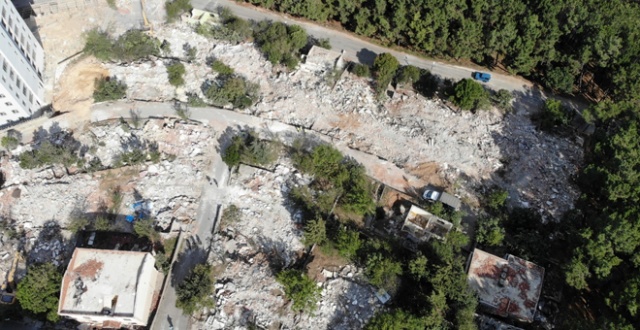 İstanbul’da yıkılan korku evleri havadan görüntülendi