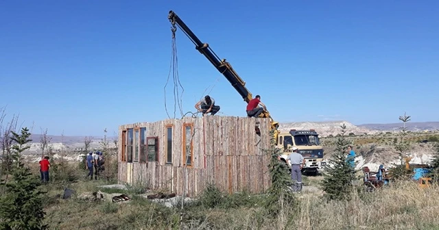 Kapadokya’da 152 kaçak yapı yıkıldı
