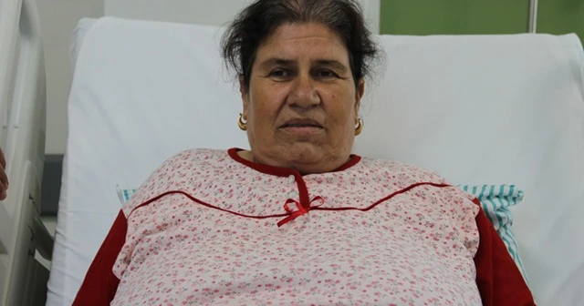 Kilo aldığını sanan kadının karnından 7 kiloluk kitle çıktı