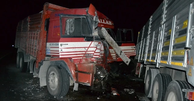 Konya’da kamyonla tır çarpıştı: 1 ölü, 1 yaralı