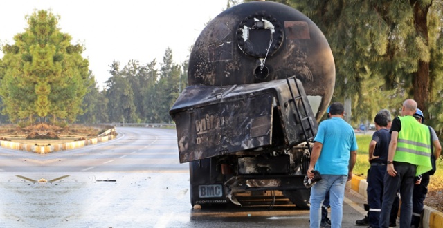 LPG tankeri alev alev yandı! Facianın eşiğinden dönüldü