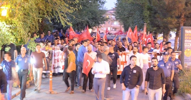 Mardin’de ’teröre lanet, analara destek’ yürüyüşü
