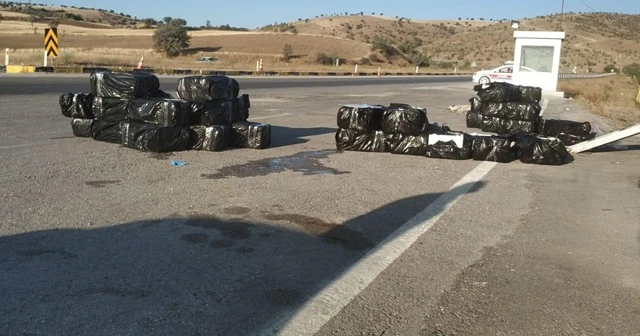 Otobüs bagajında yakalandı! 1,5 tonun hepsi imha edildi