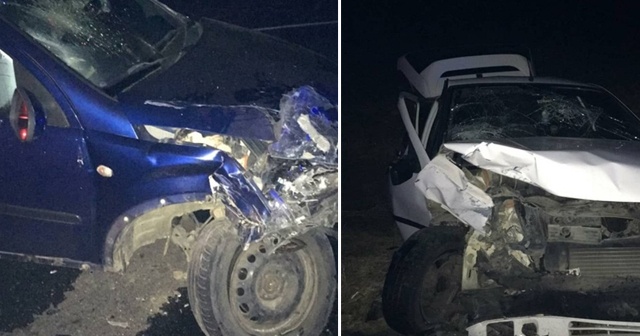 Tekirdağ’da otomobiller kafa kafaya çarpıştı: 4 yaralı