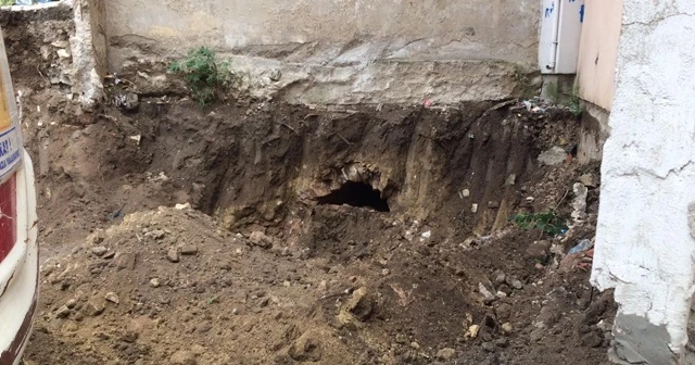 Temel kazısında Osmanlı tüneli bulundu