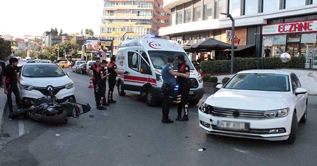 Trafik kazasında polis memuru yaralandı!