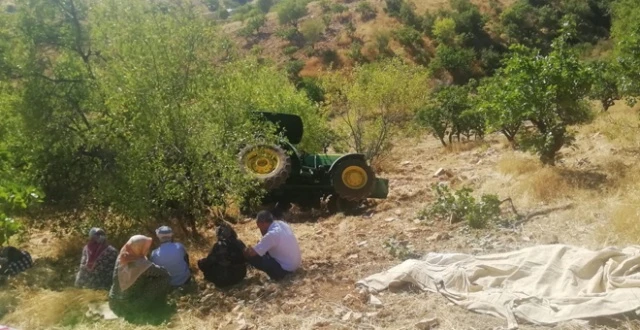 Traktör takla attı: 1 ölü, 1 yaralı