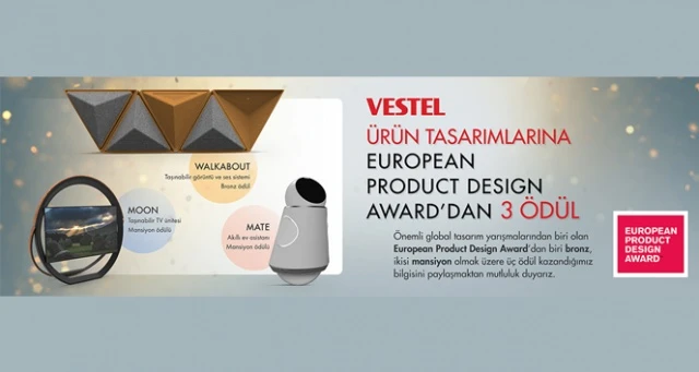 Vestel, global tasarım yarışması EPDA’dan 3 ödülle döndü