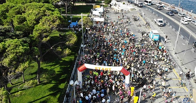 Yüzlerce bisikletli Üsküdar’dan Beykoz’a pedal çevirdi