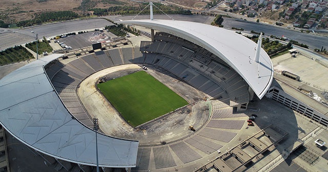 Atatürk Olimpiyat Stadı finale hazırlanıyor