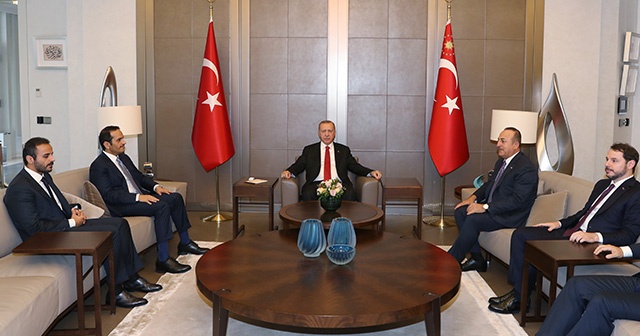 Cumhurbaşkanı Erdoğan, Katar Başbakan Yardımcısını kabul etti