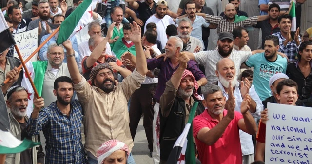 El Bab halkından Barış Pınarı Harekatı'na destek