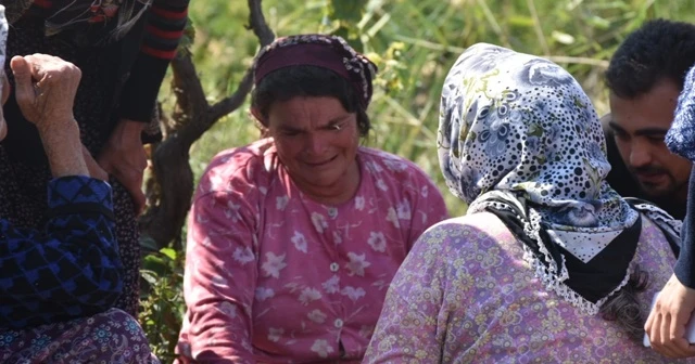 Evinin yanışını gözyaşları içinde izledi