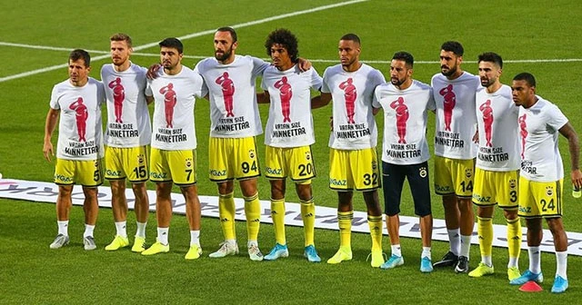 Fenerbahçeli futbolculardan Mehmetçik'e destek