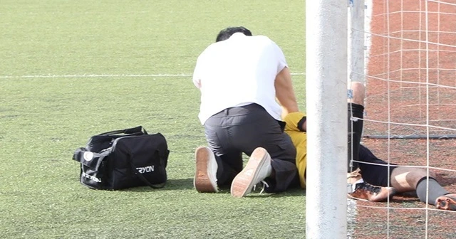 Futbol sahasında korkutan dakikalar