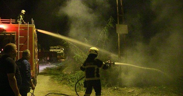 Hatay&#039;da korkutan yangın