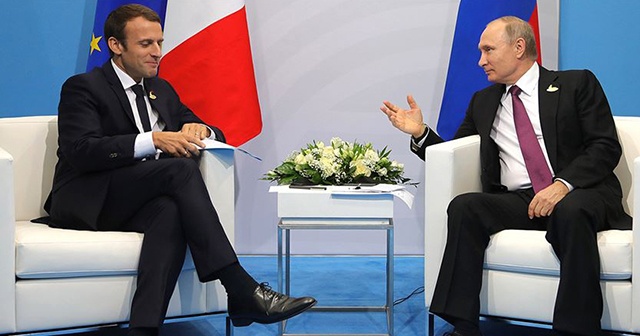 Putin ve Macron Suriye&#039;nin kuzeydoğusunu görüştü