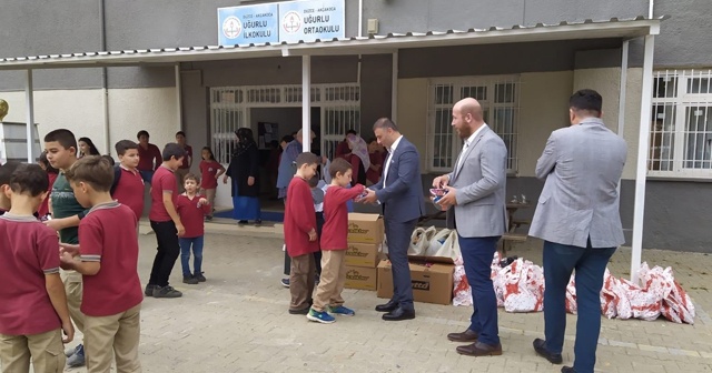 Sel felaketinde hasar gören okulun eksikleri giderildi