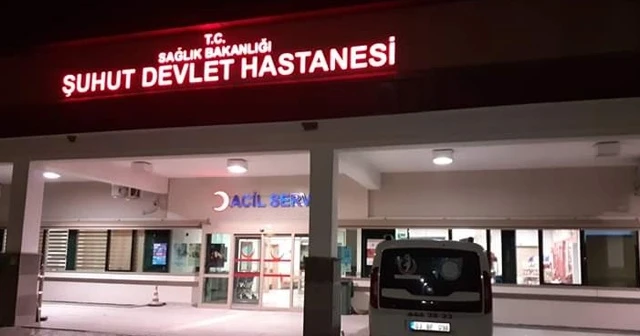 Şuhut&#039;ta iş kazası: 1 yaralı