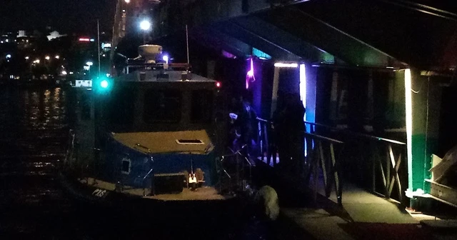 Yabancı uyruklu şahıs Haliç'e düştü