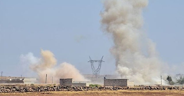 YPG/PKK&#039;lı teröristlerden Azez&#039;e havan saldırısı